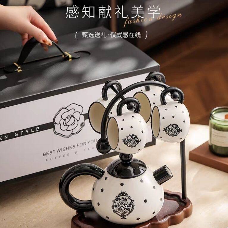 法式复古咖啡杯子套装高档精致搬家乔迁新居结婚新婚礼物生日礼盒