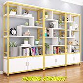 铁艺博古架现代简约屏风隔断玄关多宝阁茶具置物架书架展示柜中式