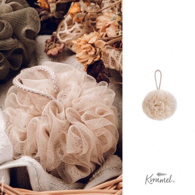 KRRAMEL沐浴球高档不散浴球女柔软起泡浴花球大号洗澡球搓澡澡花