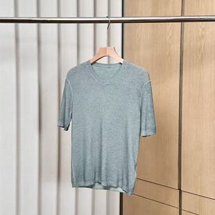 妍妍粉丝专享 针织衫 2026春季 圆领短袖 ONSM24626000 新款