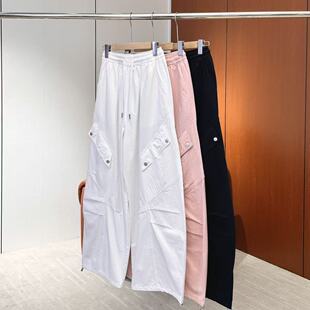 风多口袋抽绳腰带阔腿裤 工装 ONKC170636117 妍妍粉丝专享