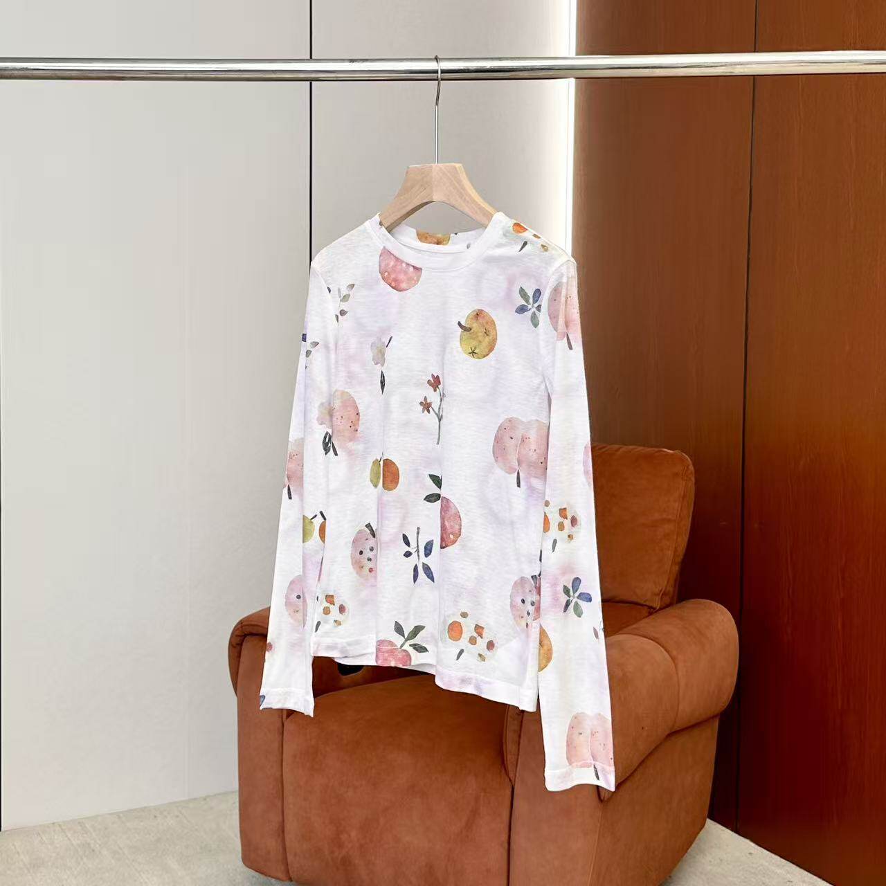 【妍妍粉丝专享】26新款趣味卡通涂鸦印花长袖T恤ONST179636146