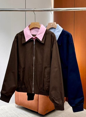 【妍妍粉丝专享】26新款假两件拼接领夹克外套ONWJ178615892