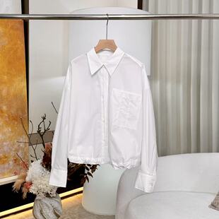 抽绳收腰短款 新款 26春季 上衣ONSC04626008 妍妍粉丝专享