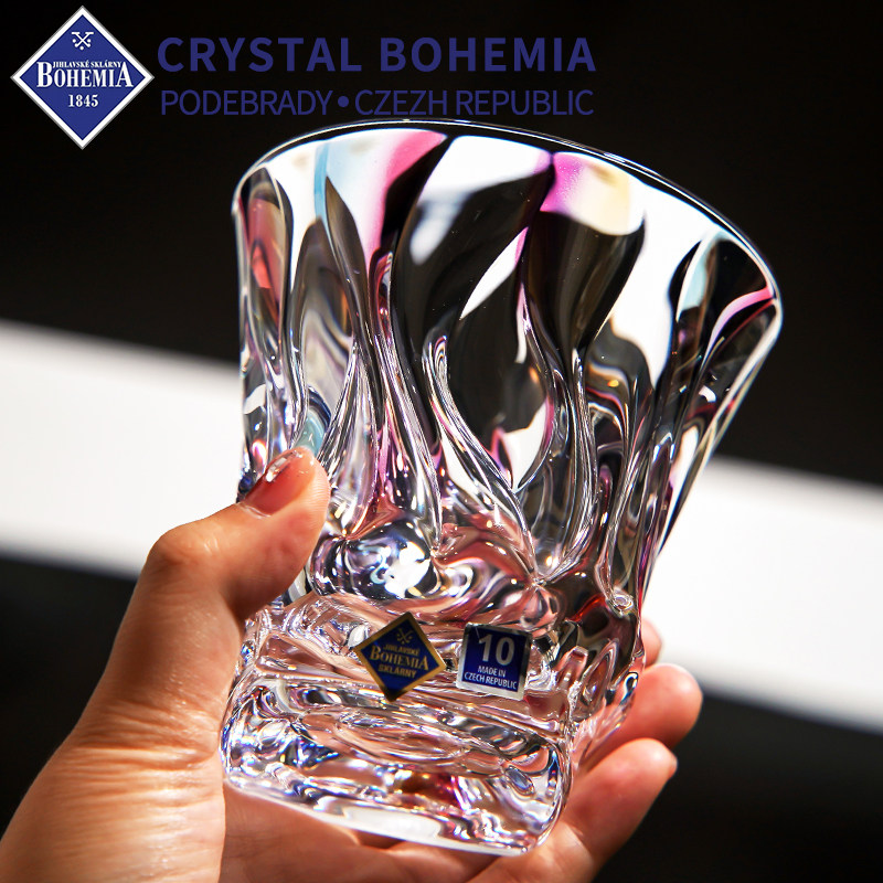 捷克Bohemia进口水晶玻璃水杯洋酒杯子高档轻奢高级感威士忌酒杯,餐饮具,洋酒/威士忌杯,淘宝优惠券,粉丝福利购,淘宝优惠卷