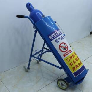 气瓶手推四车工业轮轮通氧气乙护盖车炔气瓶搬运两车钢瓶小推车用