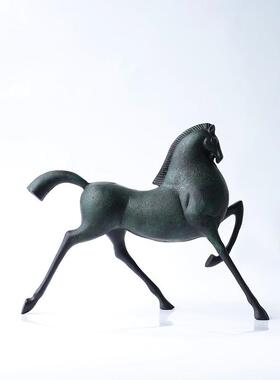 现BJ0057代简样行走马金属摆件书房卧视室客厅电柜办公室板房约家