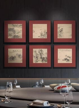 新餐厅风景饰画中客厅USC玄关装国画客厅玄关过道酒店背景式装饰