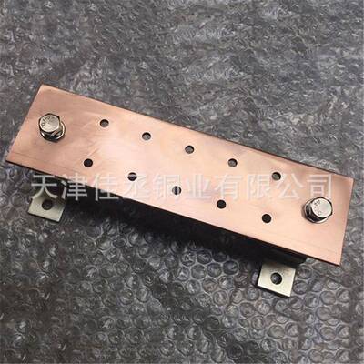 T2紫铜排子机房接汇流铜排镀锡接地板地铜USD排端折弯打孔加工