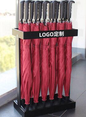 制97077铁艺雨伞置物桶伞架酒用店大堂雨伞放置商架LOGO定雨伞架