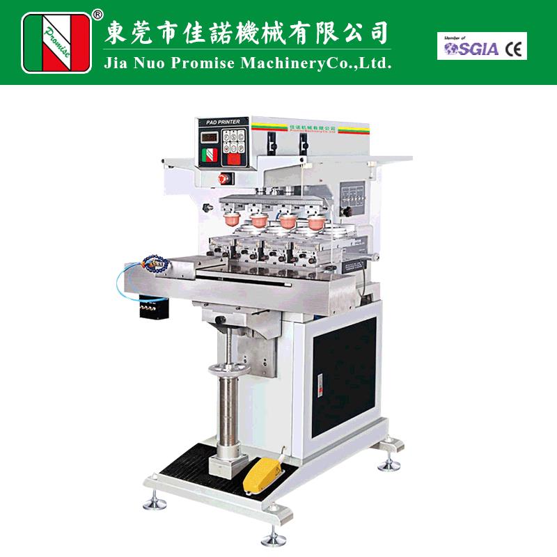 高精密JN-CP4-200S四色穿梭移印机 爆款半自动气动多色穿梭移印机