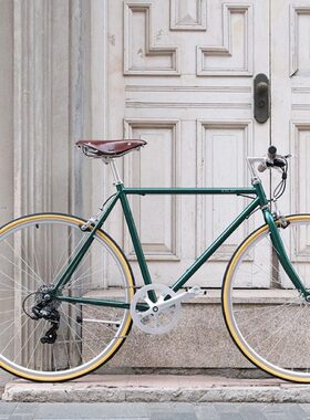 Kolor卡勒单车KR201复古通勤自行车城市直把公路车变速单车