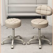 理发店专用凳子旋转升降大工椅静音滑轮美容院美发美甲化妆圆椅子