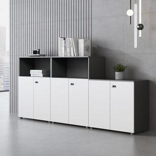 办公柜矮柜隔断柜边柜侧柜茶水柜打印机柜文件柜带密码锁储物柜