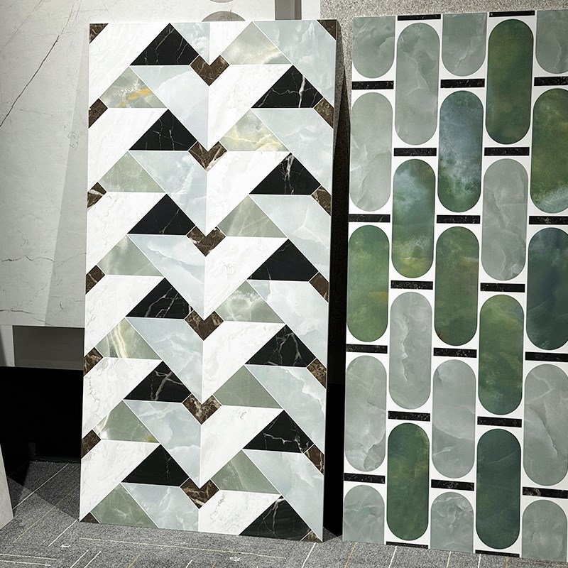 意式大理石瓷砖仿石材拼花砖餐厅别墅墙砖K卫生间民宿连锁酒店地