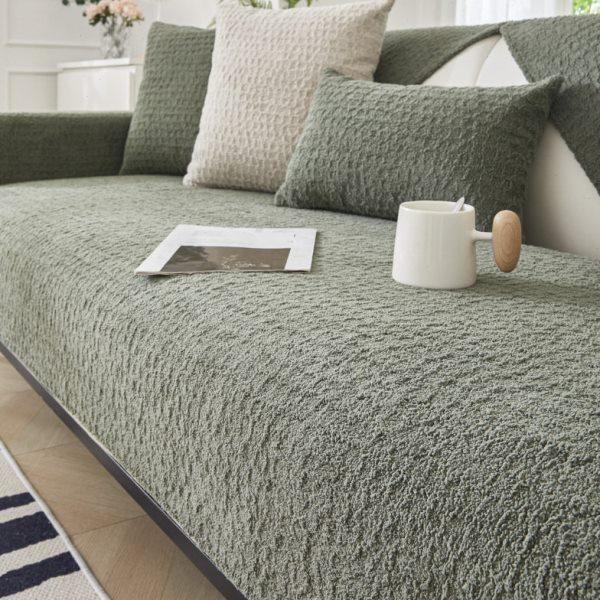 冬季沙发垫毛绒棉绒坐垫沙发套罩冬天纯色简约新款防滑沙发盖布巾,居家布艺,沙发垫,淘宝优惠券,粉丝福利购,淘宝优惠卷