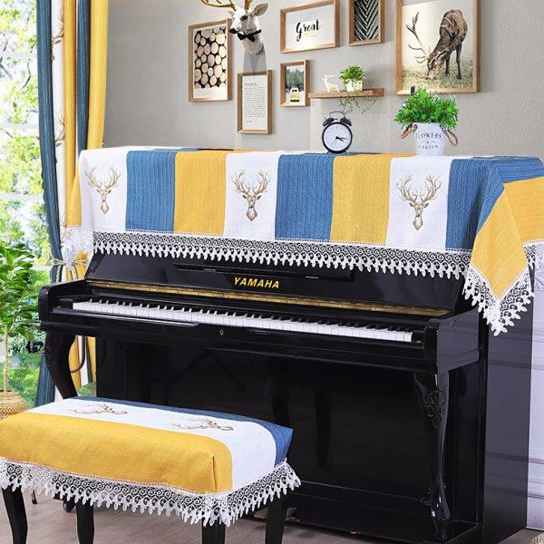 北欧钢琴盖布现代简约儿童琴披通用防尘套布艺钢琴盖巾钢琴罩半罩,居家布艺,钢琴罩,淘宝优惠券,粉丝福利购,淘宝优惠卷