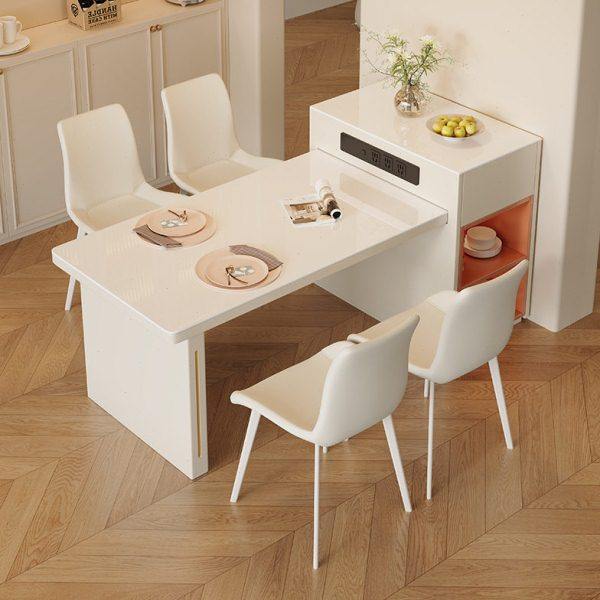 轻奢岩板岛台餐桌一体家用可伸缩倒台多功能饭桌小户型简约餐桌椅,住宅家具,岛台餐桌,淘宝优惠券,粉丝福利购,淘宝优惠卷