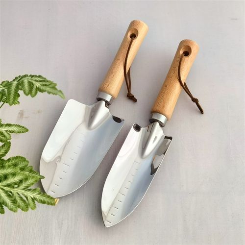 不锈钢小铲子园艺种花工具铁锹铁铲多F肉种植栽花种菜户外挖土花