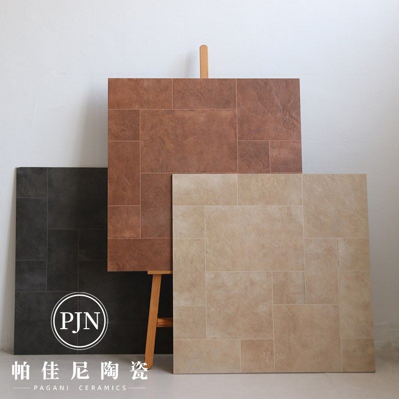 法式莱姆石瓷砖800800客y厅防滑地砖别墅民宿连锁店地板仿古砖