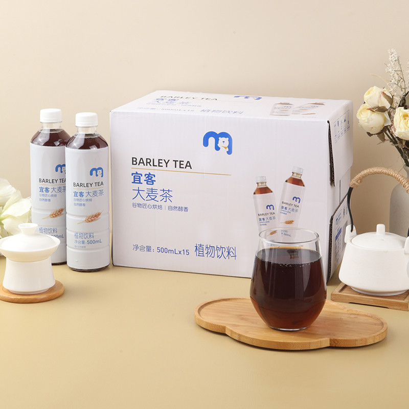 麦德龙宜客大麦茶500ml谷物匠心烘焙自然醇香植物饮料调味茶饮料图片