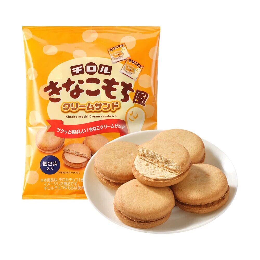 盒马松尾黄豆粉年糕奶油风味夹心饼干甜而不腻层次丰富下午茶点心