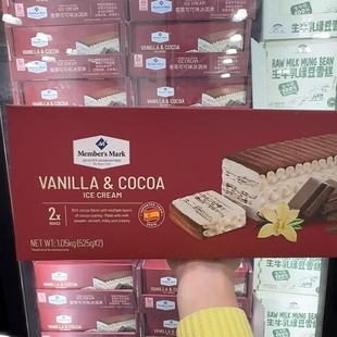 山姆 进口香草可可味冰淇淋1.05kg雪糕冰激凌冷饮零食顺丰冷运