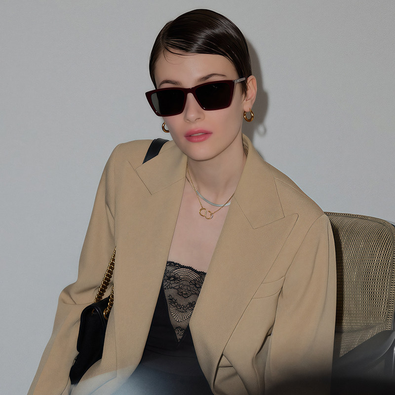 韩式时尚男女同款方形复古美式ins风太阳镜潮牌显白墨镜Horn JIVA