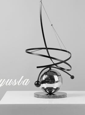 样级现代简约高创件意客厅摆家居玄关柜板间别墅DLI酒店大厅软装