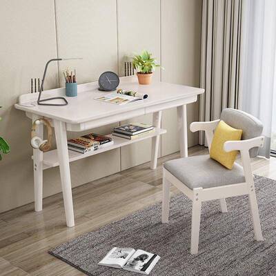 北欧实书桌书房办公桌写字生台儿童学生初中电脑桌书简XVC木约房