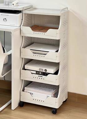 公室打印机置物文架落地动小推办车件收纳架桌下多层可移储物al12