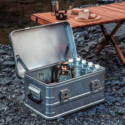 铝合金收纳箱户外折叠口日式收开无品牌/纳箱储箱大销号露营铝物