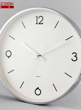 现代时金属挂钟钟：春风化尚雨12英英寸形静音挂圆JHJ工厂现货