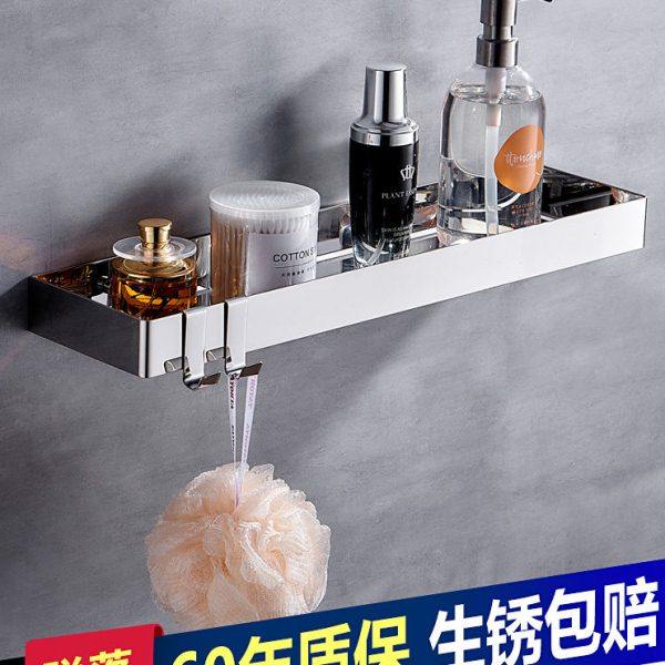 浴室置物架单层卫生间镜前收纳架免打孔冲凉房淋浴房洗漱台淋浴间