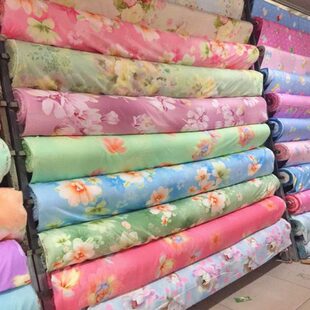 2米宽天丝绵绸面料斜做夏凉被空调被大被套四件套人造棉绵绸布料