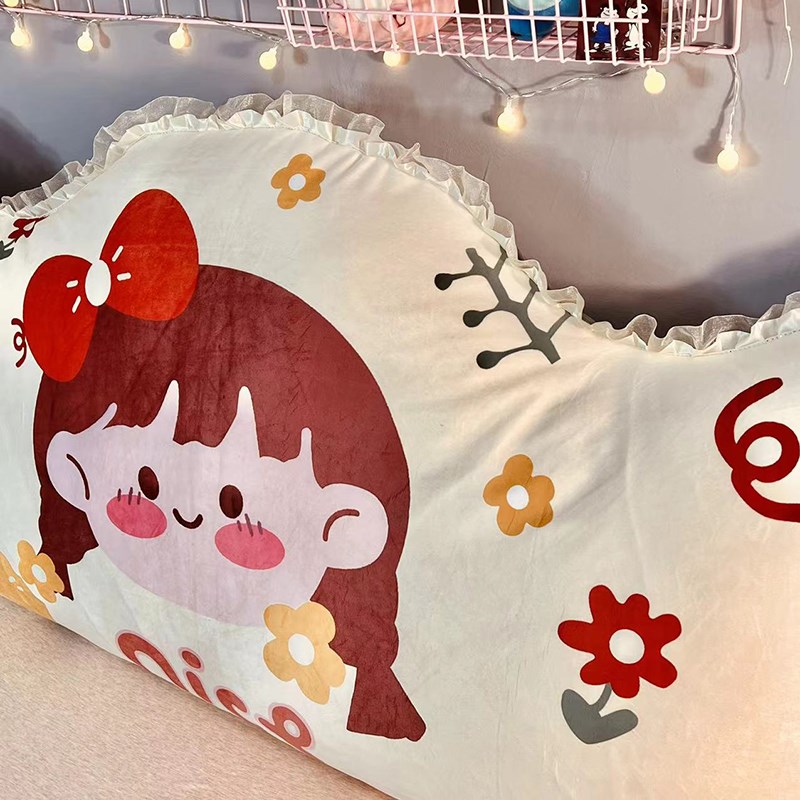 床头靠垫卡通可爱榻榻米靠背床上软包防撞飘窗靠枕R可拆洗2023新