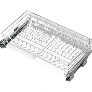 400以内深橱柜拉篮350深380厨房抽屉式600浅深度700柜体800碗碟蓝