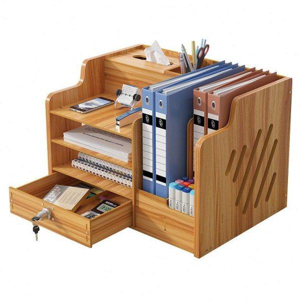 文件架公桌桌面书架多层文件框文件夹收纳盒置物架a4纸整理文件,收纳整理,书桌收纳置物架,淘宝优惠券,粉丝福利购,淘宝优惠卷