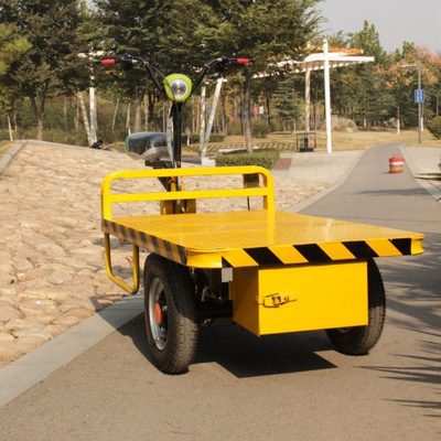 内蒙倒骑驴静音电动四轮升降平板车工厂工地搬运车物流运输升降平