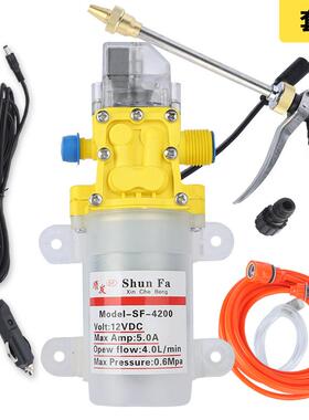 泵微v型隔泵车膜载洗车器12洗车家用220v高压洗车机刷TXK车水枪便