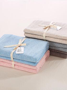 裸睡全棉天竺棉床笠单床.单针织棉床棉件纯棉针织1.2米151.8m床罩