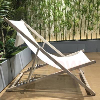 户外阳折叠带头阳躺椅铝合金便携折叠台休闲阳台海边晒70794太沙