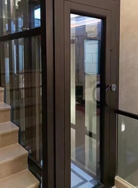 液压式家用无底房坑轿厢引式KGW别墅液压三电梯自建二层曳家用电