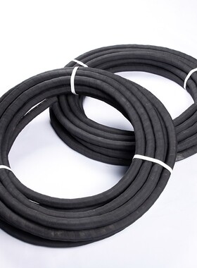 高压毛面黑色夹布橡o胶管输水管耐热管蒸汽管黑胶皮管4分6分1寸