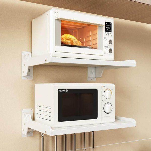 厨房置物架免打孔壁挂式家用放烤箱架子挂墙上微波炉收纳挂架支架,厨房/烹饪用具,微波炉置物架,淘宝优惠券,粉丝福利购,淘宝优惠卷