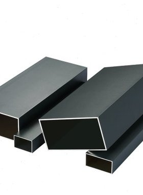 灰色铝方管扁管隔断屏风护栏幕墙葡萄架凉亭阳光房铝合金方淳枫