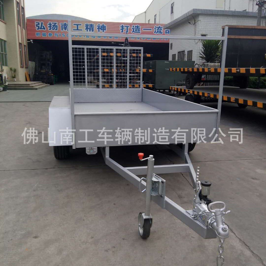 无动力牵引3吨护栏式ATV拖车 全挂式工具拖车