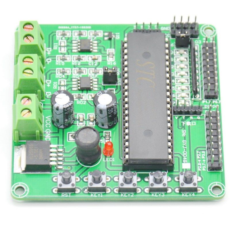 GYJ-0048 STC12C5A60S2单片机双485通信 RS485通讯可编程控制通讯