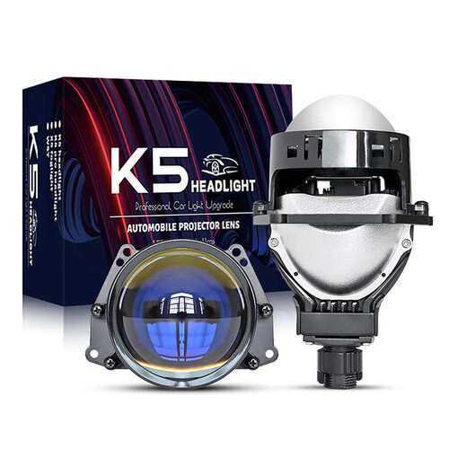 K5双光透镜3寸2.5寸双灯杯65W大功率汽车LED大灯LED车灯H4 H7 H11