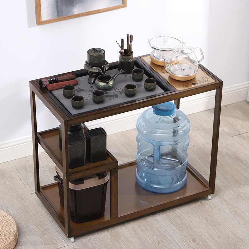 移动茶台泡茶桌简约现代茶车阳台中式客厅小茶几家用茶具套装一体